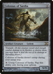 Colossus of Sardia - The List