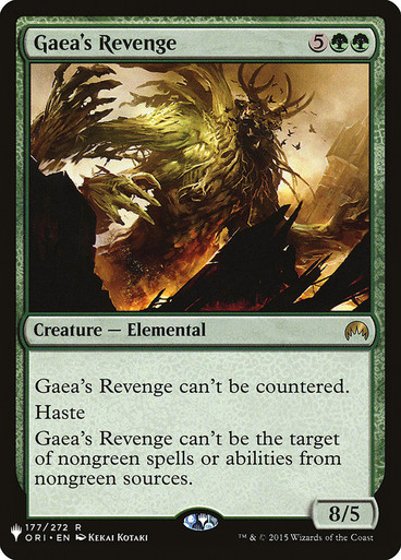 Gaeas Revenge - The List