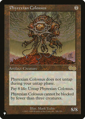 Phyrexian Colossus - The List