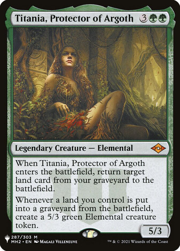 Titania, Protector of Argoth - The List