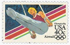40c Men's Gymnastics, 1984 Olympics