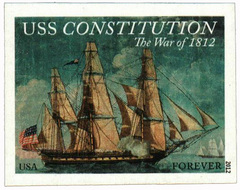 First-Class Forever Stamp - Imperforate The War of 1812: USS Constitution