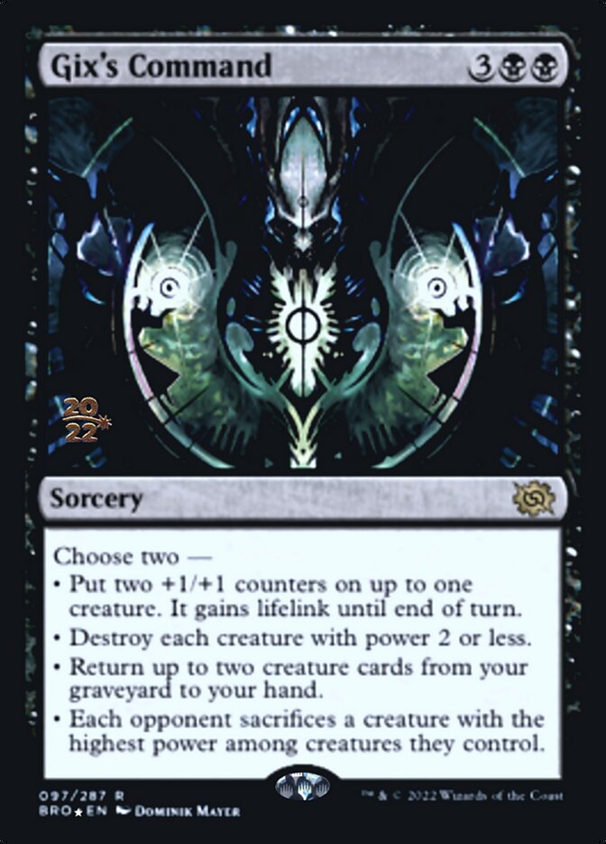 Gixs Command - Foil - Prerelease Promo