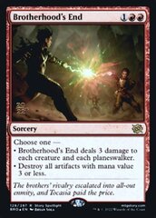 Brotherhood's End - Foil