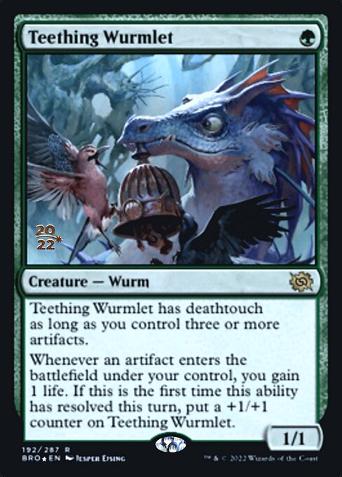 Teething Wurmlet - Foil - Prerelease Promo