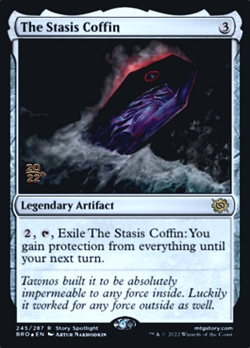 The Stasis Coffin - Foil - Prerelease Promo The Stasis Coffin - Foil - Prerelease Promo