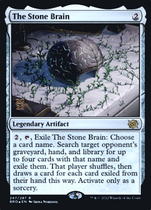 The Stone Brain - Foil - Prerelease Promo