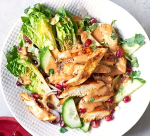 Chicken satay salad