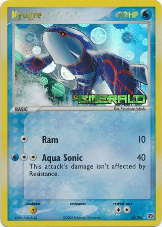 Kyogre - 006/106 - Holo Rare - Reverse Holo