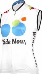 It's in my Heart Ride Now, Wine Later Women's Sleeveless Cycling Jersey (189617840)