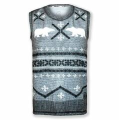 INKnBURN Men's Polar Bear Sleeveless Sweater Vest Tech Shirt (S, L, XL, 2XL) (215541604)