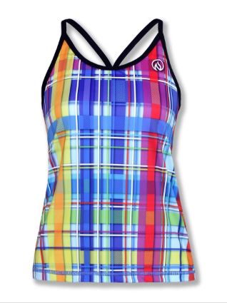INKnBURN Womens Rainbow Plaid Camisole (XS) 2019 (147398794)