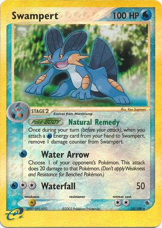 Swampert - 23/109 - Rare - Reverse Holo