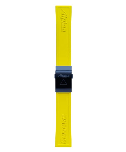 Alpina 22MM - Yellow Silicon Strap ALR-YELLOW22X20-BLUE