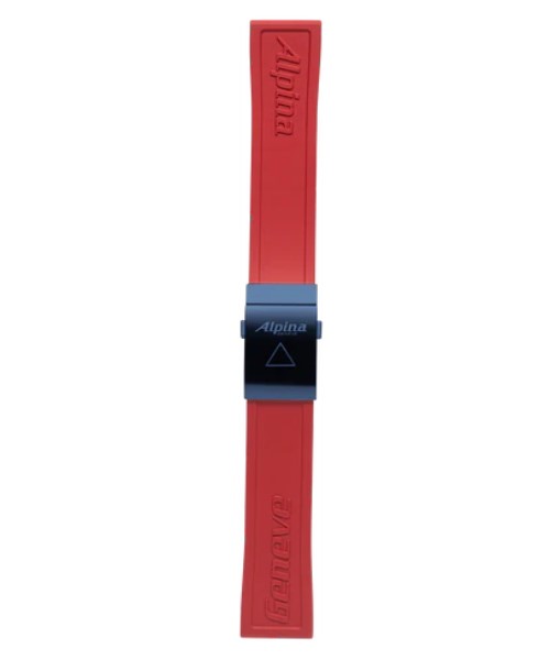 Alpina 22MM - Red Silicon Strap ALR-DRED22X20-BLUE