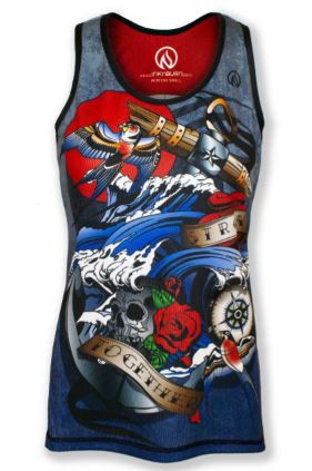 INKnBURN Womens Anchor Singlet (S, M) (197900525)