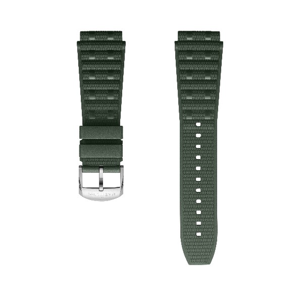 Breitling - Green Rouleaux Rubber Strap - 20 Mm
