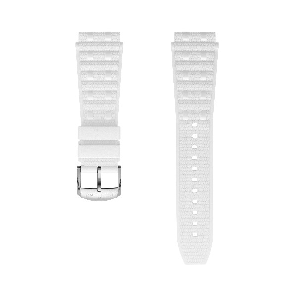 Breitling - White Rouleaux Rubber Strap - 20 Mm
