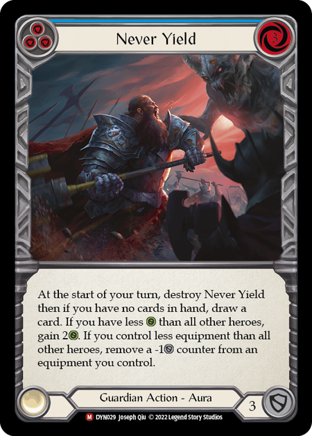 Never Yield - Rainbow Foil