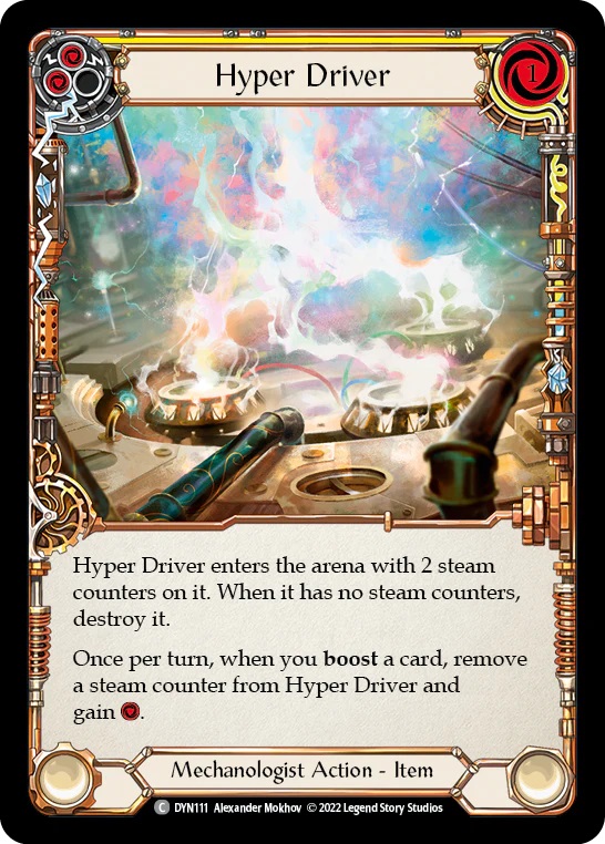 Hyper Driver (Yellow) - Rainbow Foil