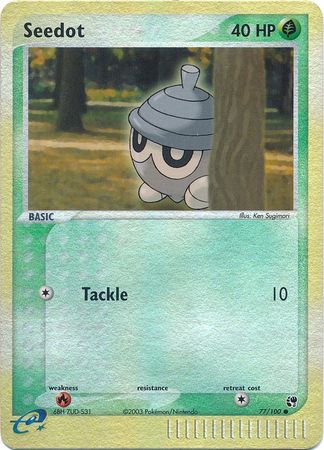 Seedot - 77/100 - Common - Reverse Holo Seedot - 77/100 - Common - Reverse Holo