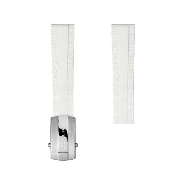 Breitling - White Rubber Strap - 18 Mm