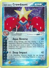 Team Aqua's Crawdaunt - 2/95 - Holo Rare - Reverse Holo