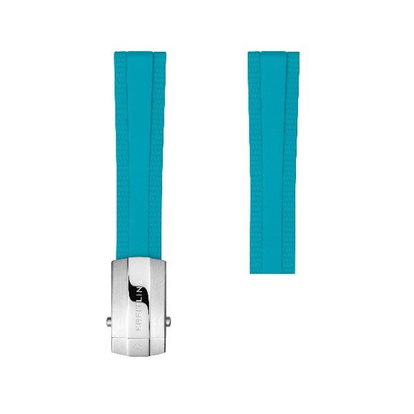 Breitling - Turquoise Rubber Strap - 18 Mm