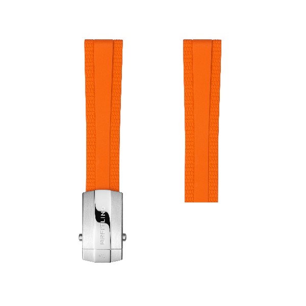 Breitling - Tangerine Rubber Strap - 18 Mm