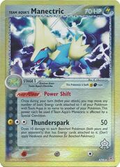 Team Aqua's Manectric - 4/95 - Holo Rare - Reverse Holo