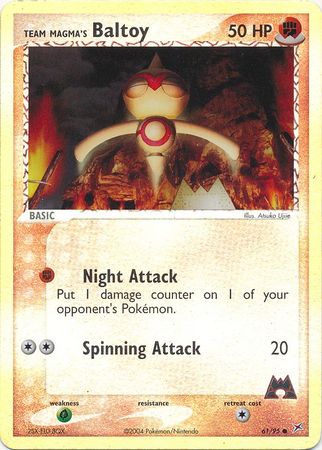 Team Magmas Baltoy - 61/95 - Common - Reverse Holo