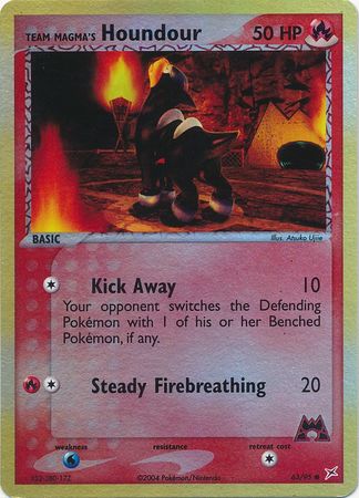 Team Magmas Houndour - 63/95 - Common - Reverse Holo