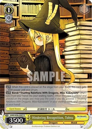Hindering Recognition, Tohru - KMD/W96-E007 - R