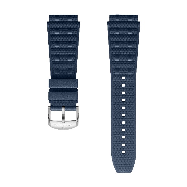 Breitling - Blue Rouleaux Rubber Strap - 22 Mm