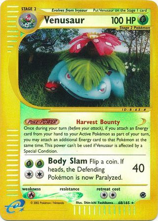 Pokemon outlet Venusaur Reverse Holo Ex Crystal Guardians