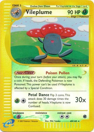 Vileplume - 69/165 - Rare - Reverse Holo