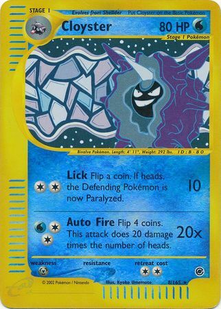 Cloyster - 8/165 - Holo Rare - Reverse Holo