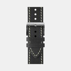 Christopher Ward - Vintage Oak Leather Strap Black - 20-VOAK-06-SXK-DC-ST