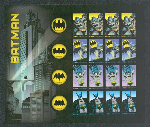 First-Class Forever Stamp - Imperforate Batman