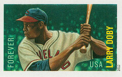 First-Class Forever Stamp - Imperforate Major League Baseball All-Stars: Larry Doby