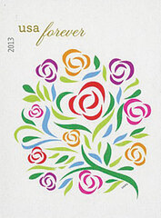 First-Class Forever Stamp - Imperforate Wedding Series: Where Dreams Blossom