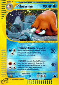 Piloswine - H22/H32 - Holo Rare - Reverse Holo