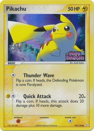 Pikachu - 78/110 - Common - Reverse Holo