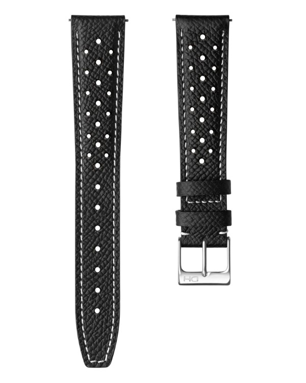 Dan Henry - Racing Leather Strap / Black-White