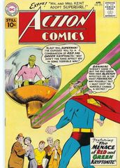 Action Comics 275 The Menace Of Red Green Kryptonite! / Ma And Pa Kent Adopt A Supergirl!