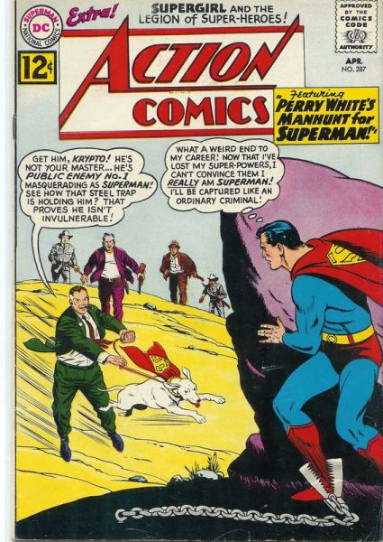 Action Comics 287 Perry Whites Manhunt For Superman