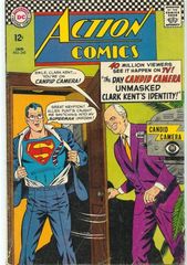 Action Comics 345 The Day Candid Camera Unmasked Clark Kents Identity