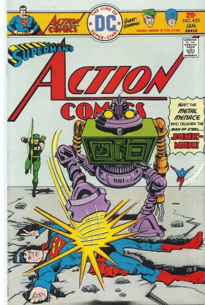 Action Comics 455 Junkman   The Recycled Superstar