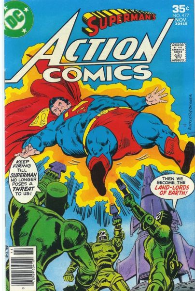 Action Comics 477 The Land Lords Of Earth
