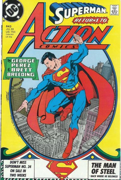 Action Comics 643 Superman On Earth